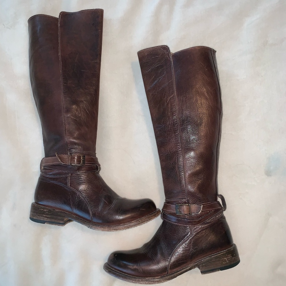 Bed Stu Bristol Dark Brown Leather Boots - Picture 3 of 9